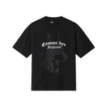 Comme Des Fuckdown Black Cotton Women T-Shirt CO-15633-XL