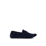 Bally Blue Leather Moccassin