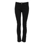 Dolce & Gabbana Black Cotton Logo Skinny Mid Waist Denim Jeans PAN75980-38