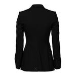Dolce & Gabbana Black Wool Single Breasted Coat Jacket