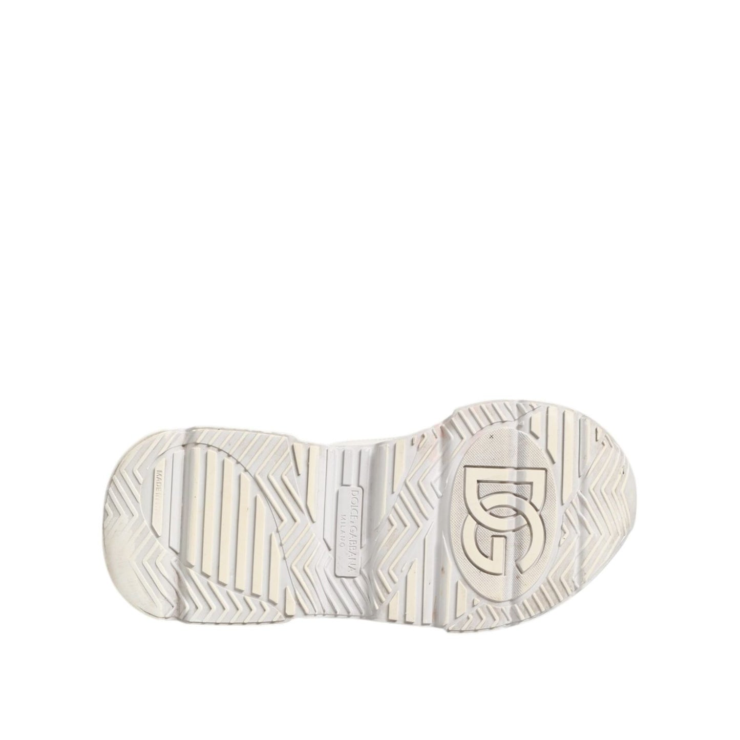 Dolce & Gabbana White DAYMASTER Calf Leather Sneakers Shoes