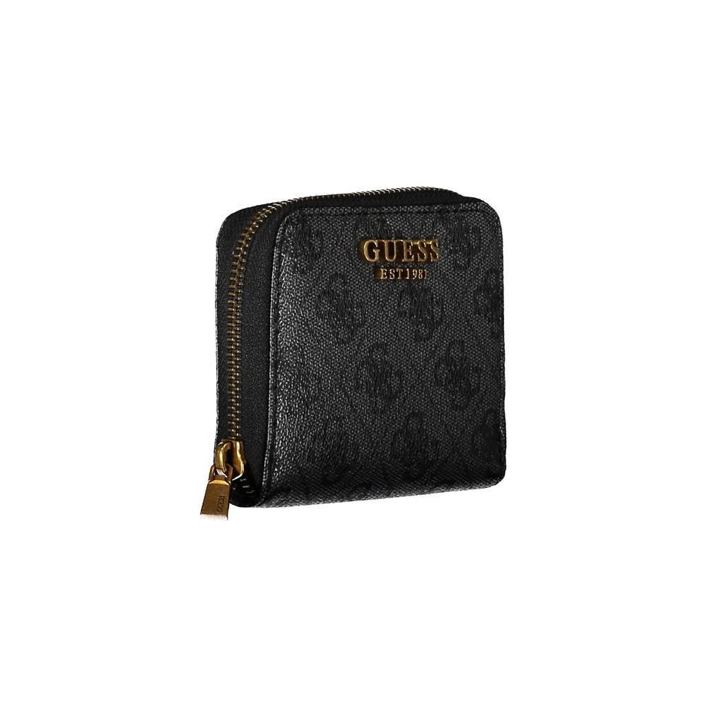Guess Jeans Black Polyethylene Wallet GU-18058