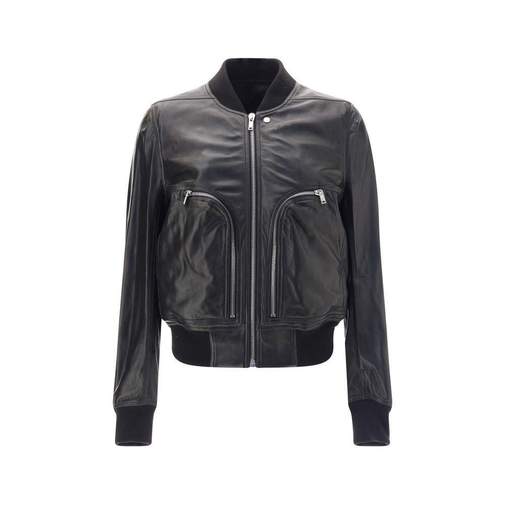 Rick Owens Bauhaus Flight Leather Jacket RI-RU02E1749LBY09-IT50 | L