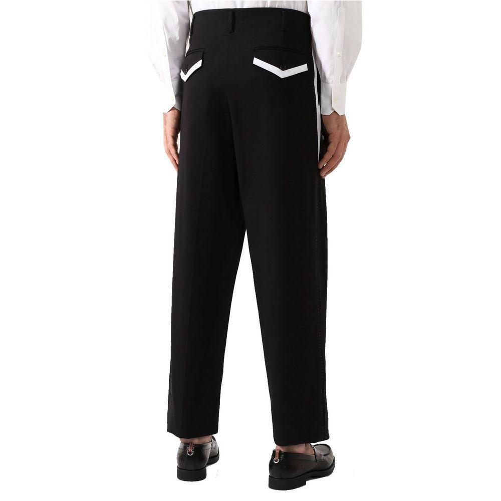 Dolce & Gabbana Side Stripe Pleat Trousers DO-8736361054420-48 | M