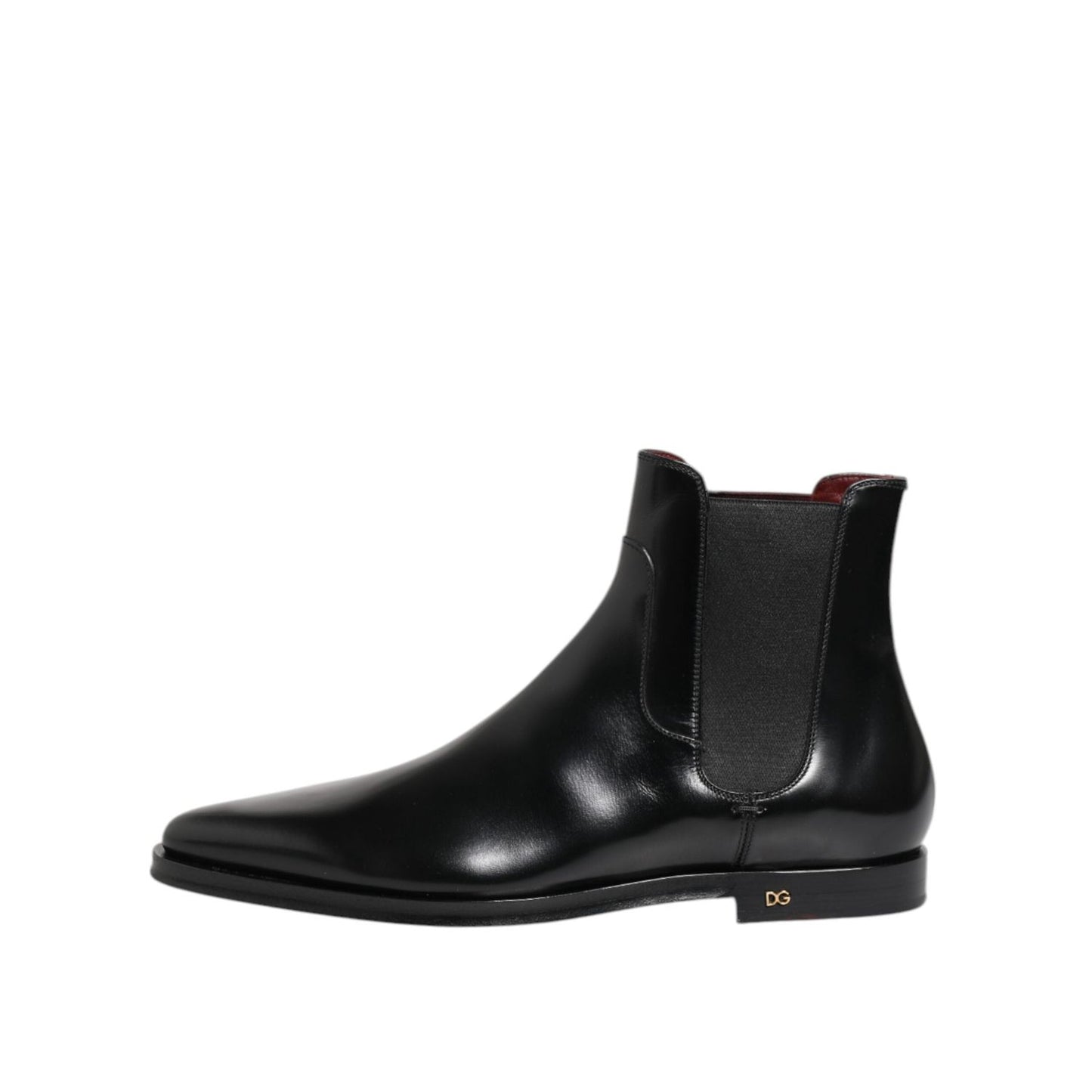 Dolce & Gabbana Black Leather MILLENIALS Mid Calf Boots Shoes MV7678-40