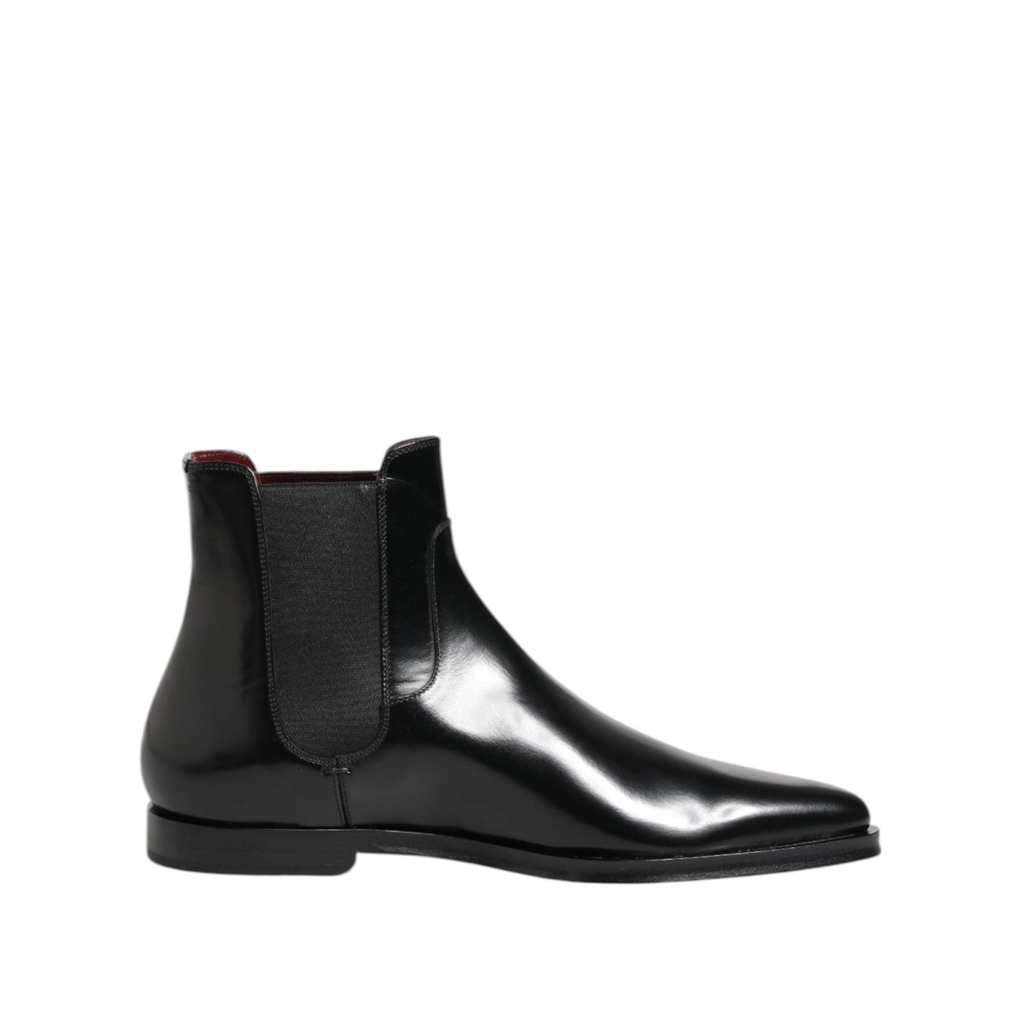Dolce & Gabbana Black Leather MILLENIALS Mid Calf Boots Shoes MV7678-40