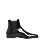 Dolce & Gabbana Black Leather MILLENIALS Mid Calf Boots Shoes MV7678-40