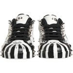 Dolce & Gabbana Black White Studded Low Top Sneakers Shoes