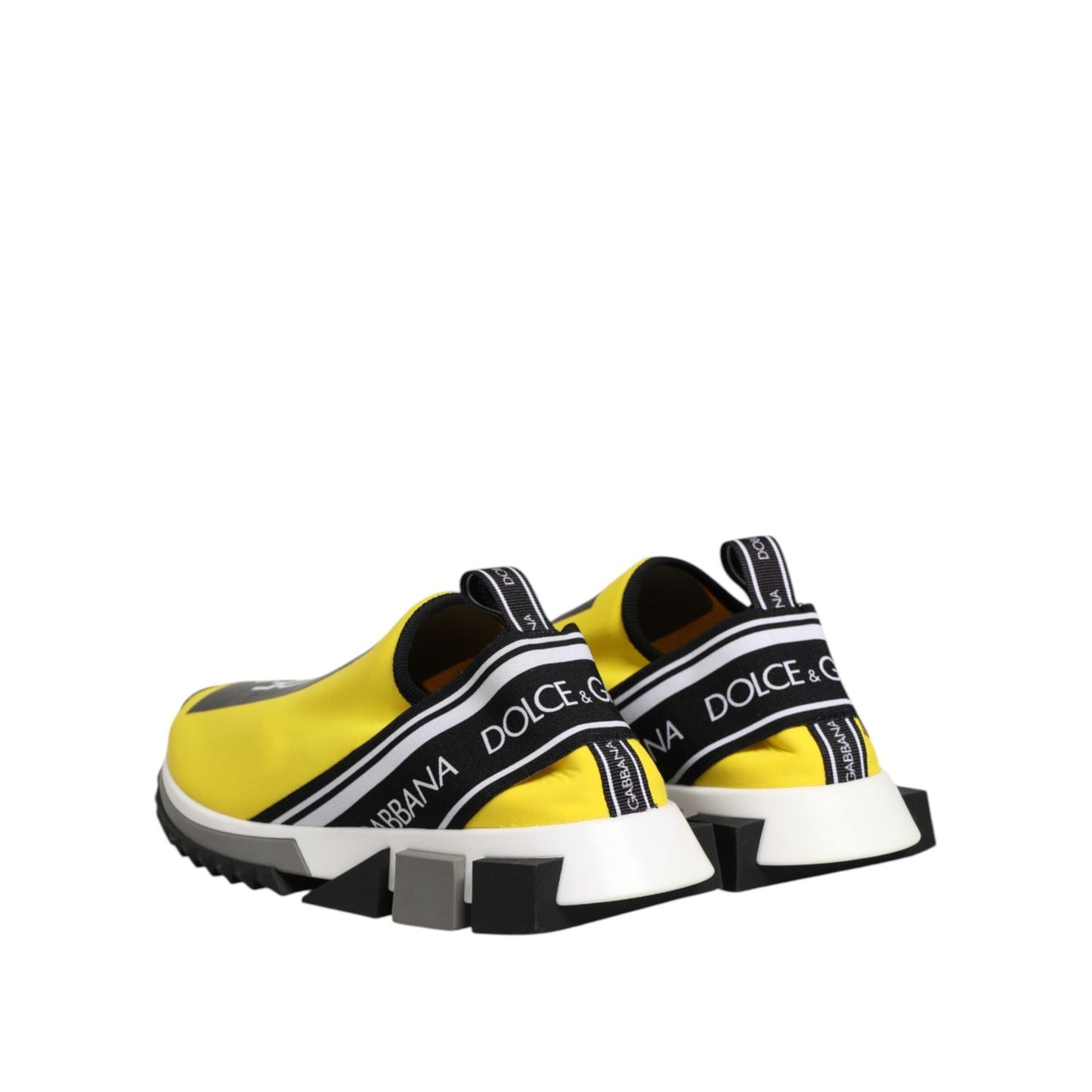 Dolce & Gabbana Yellow Logo Low Top Sorrento Sneakers Shoes MV7778-42