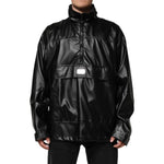 Dolce & Gabbana Black Polyester Logo Plaque Bomber Jacket JKT41527-48