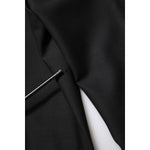 Dolce & Gabbana Black Wool Tapered Formal Men Dress Pants PAN76634-48