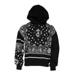 Dolce & Gabbana Black Bandana Hooded Men Sweatshirt Sweater TSH90616-52