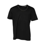 Dolce & Gabbana Black Chain Necklace Cotton Crewneck T-shirt TSH91031-60
