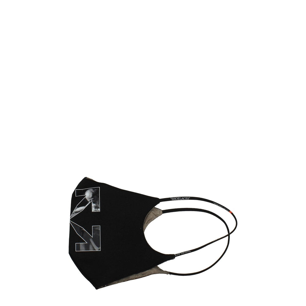 Off-White Black Cotton Facemasks OF8547171860745BT