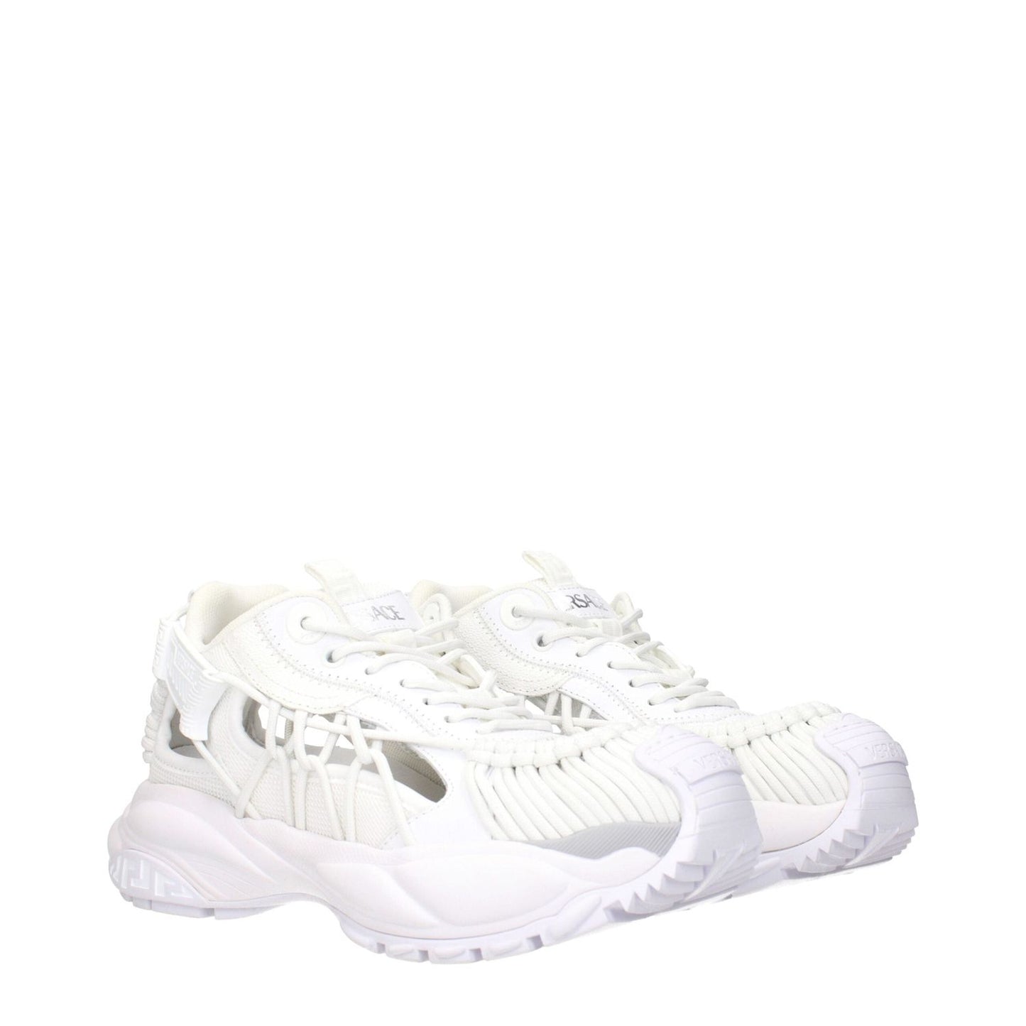 Versace White Leather Low Tops VE-15247743549705-EU37/US7