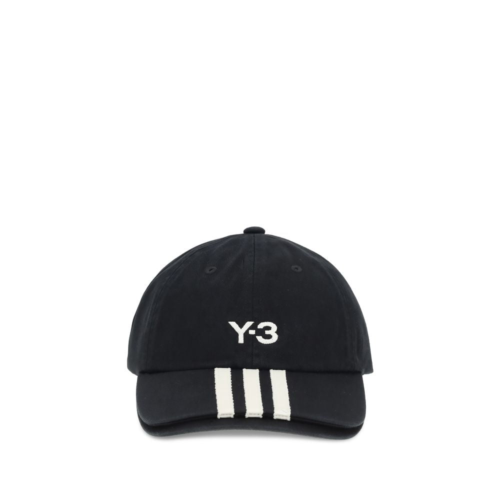 Y-3 Stripes Baseball Hat Y-JN7183BLACK-UNI
