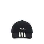 Y-3 Stripes Baseball Hat Y-JN7183BLACK-UNI