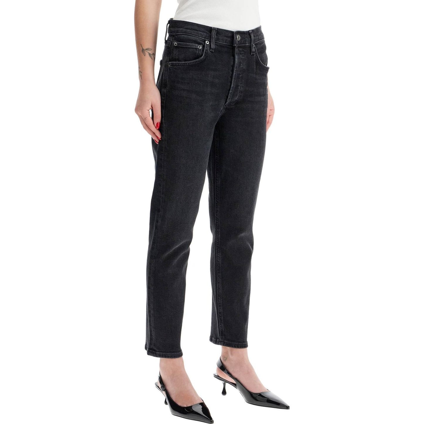 Agolde riley cropped jeans