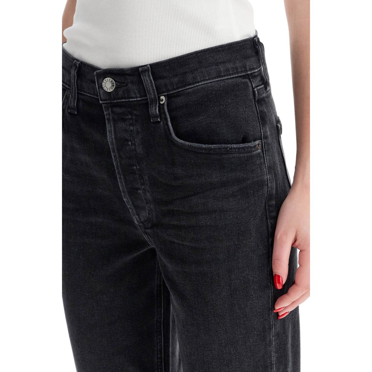 Agolde riley cropped jeans