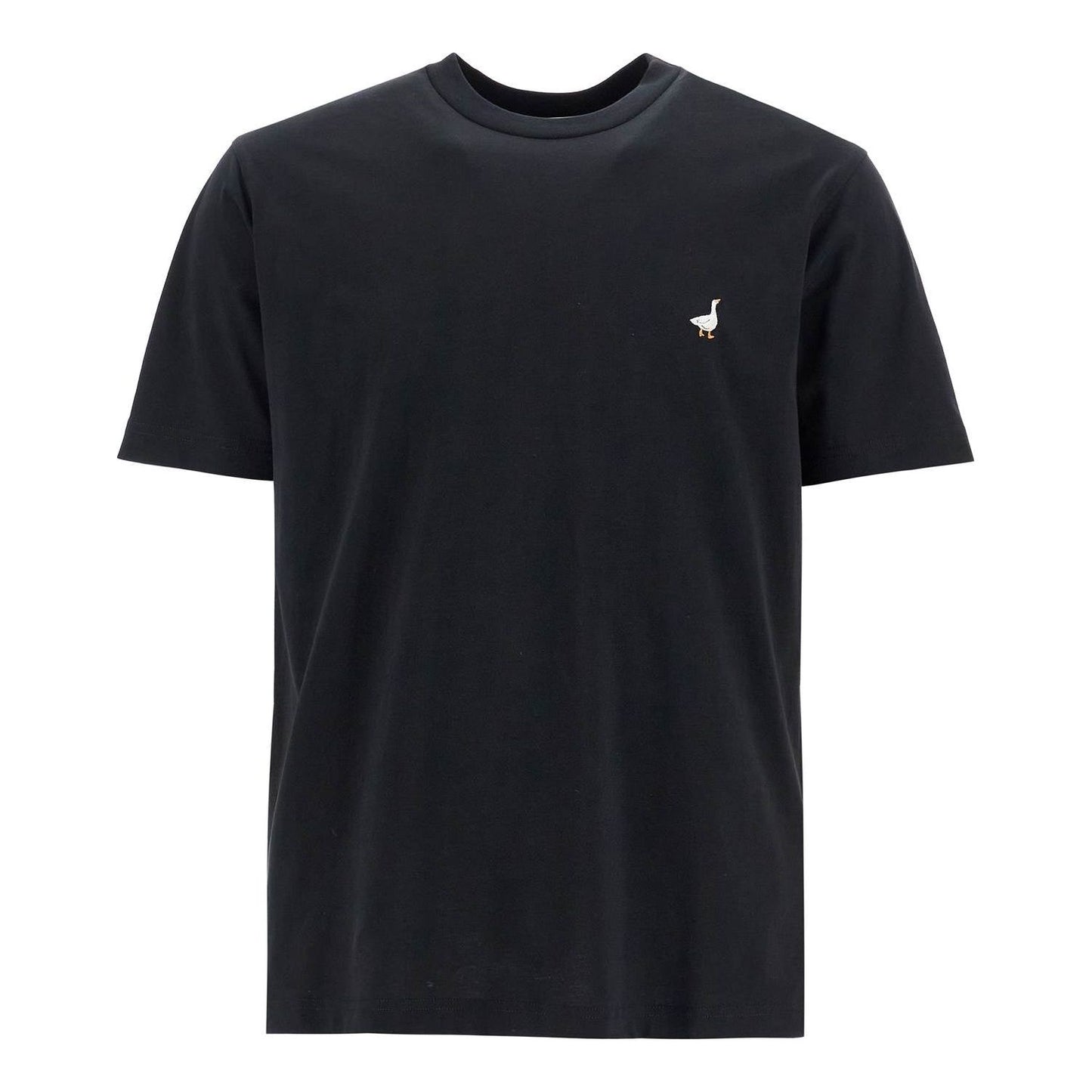 Moschino goose embroidered t-shirt Topwear Moschino Black