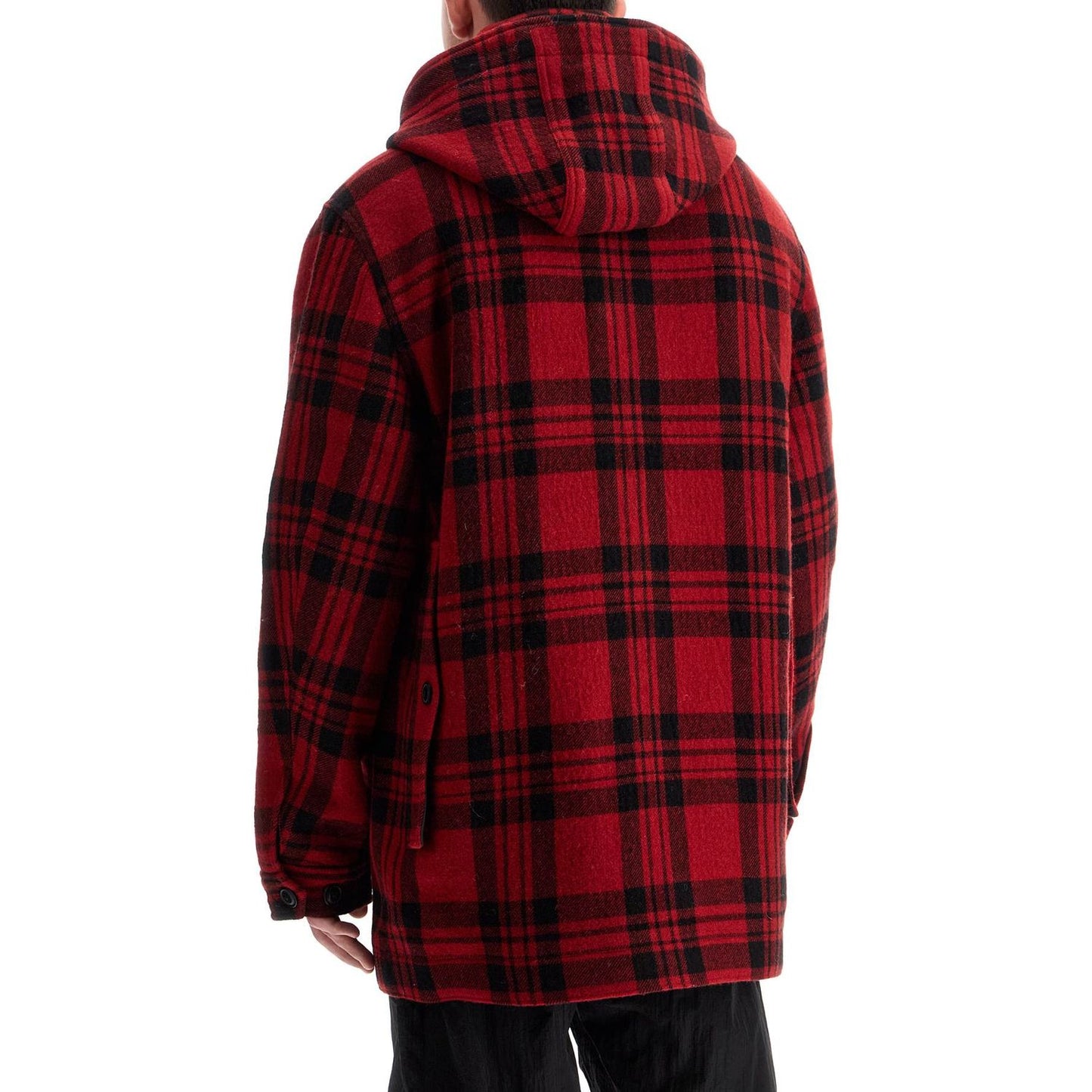Woolrich plaid cruiser hooded jacket
