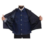 Dolce & Gabbana Blue Striped Double Breasted Denim Blazer JKT3434-56