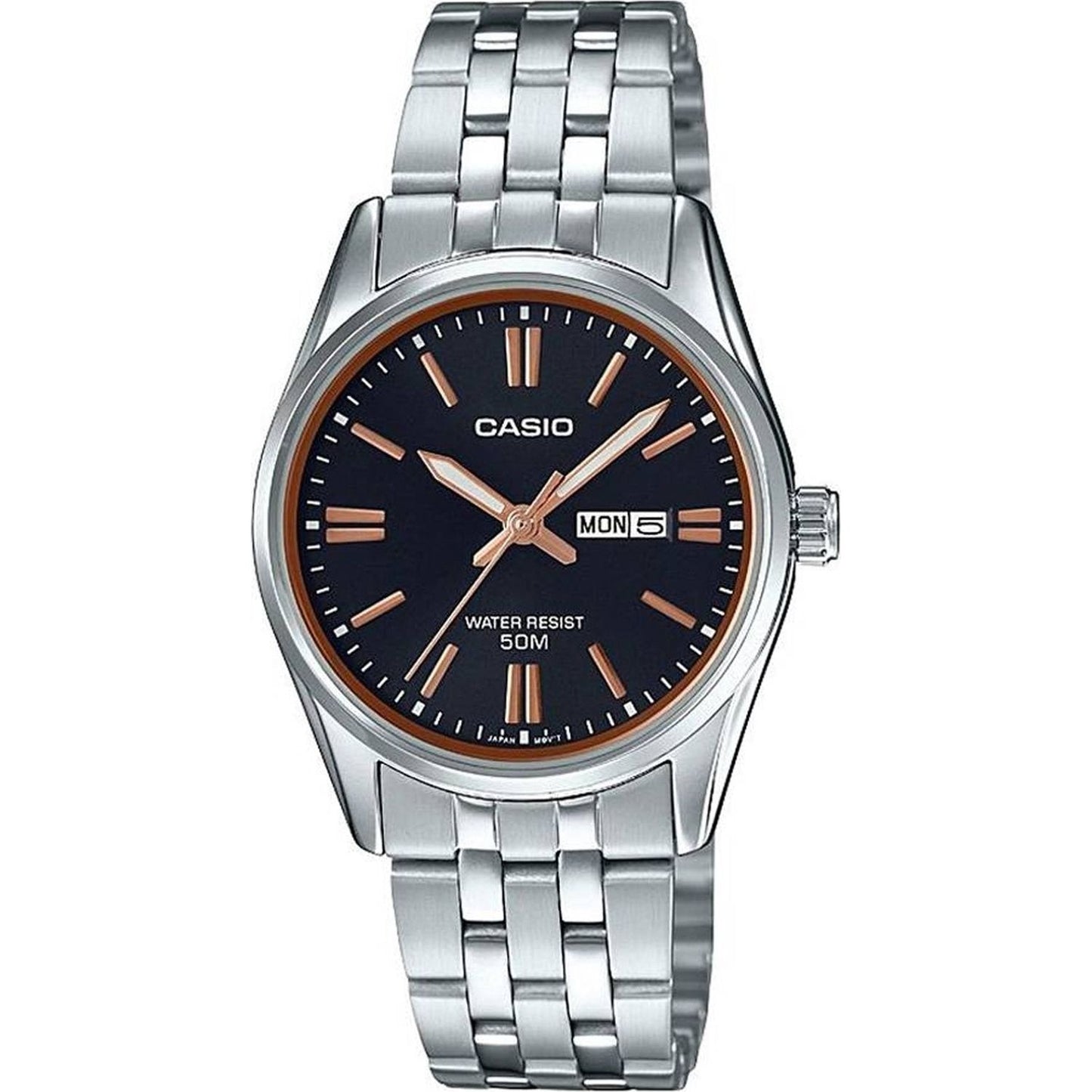 CASIO COLLECTION Mod. LADY DAY & DATE - BLACK, BRONZE INDEXES WATCHES CASIO COLLECTION & VINTAGE Gray