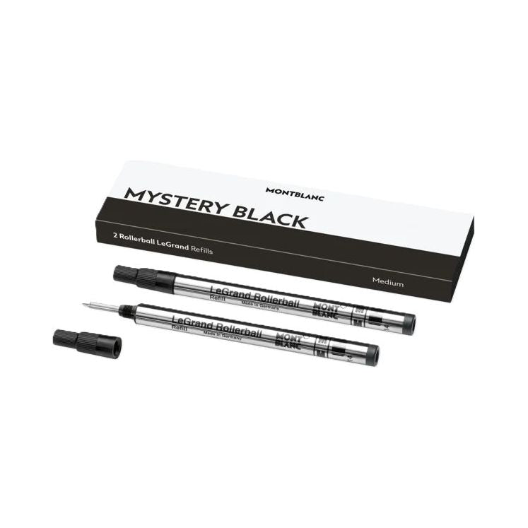 MONTBLANC Mod. MISTERY BLACK - REFILLS ROLLER BALL PEN - MEDIUM - 2PCS FASHION ACCESSORIES MONTBLANC White Smoke