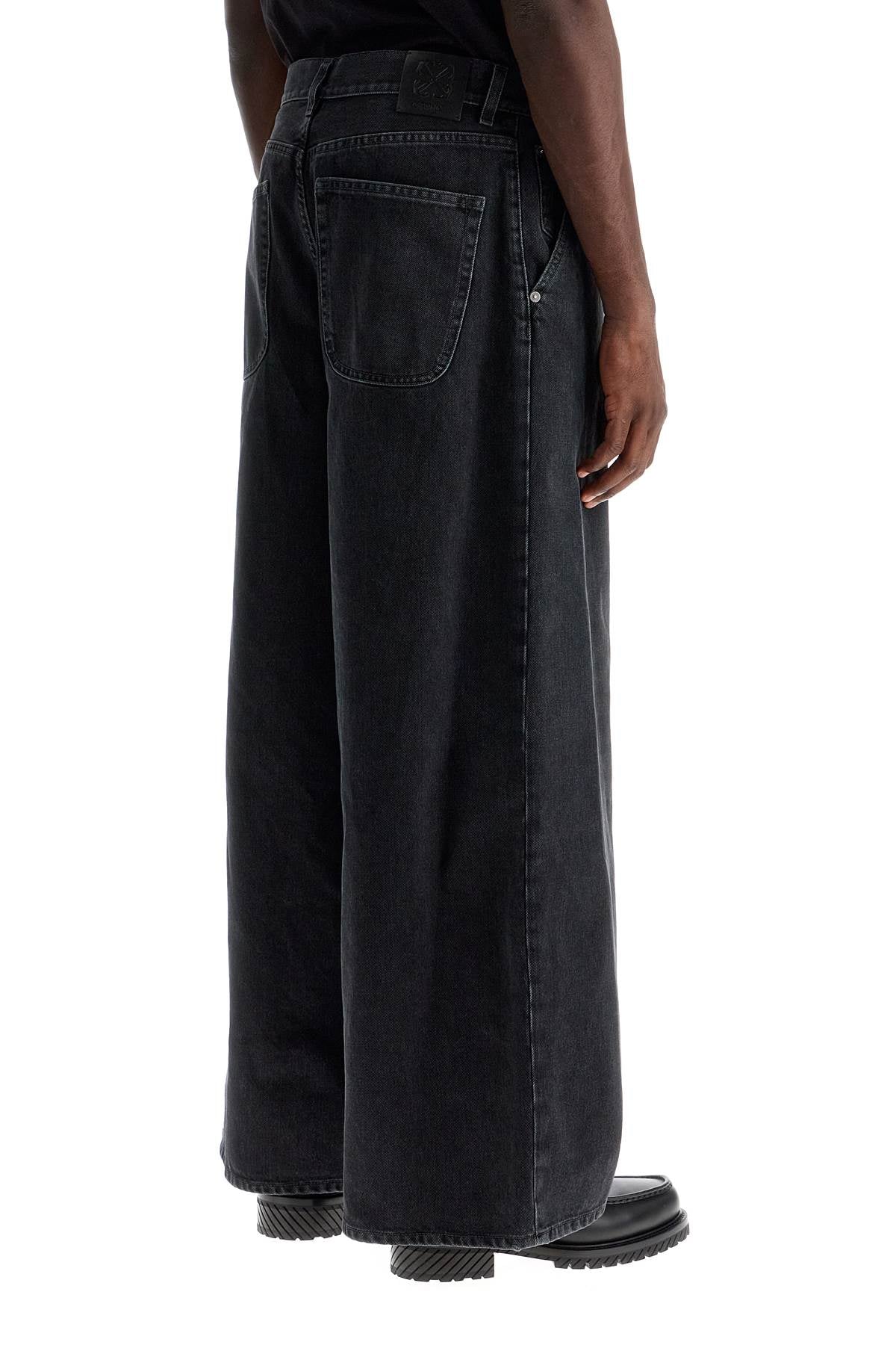 Off White Off-White wide five-pocket jeans with spacious Jeans Off White Black