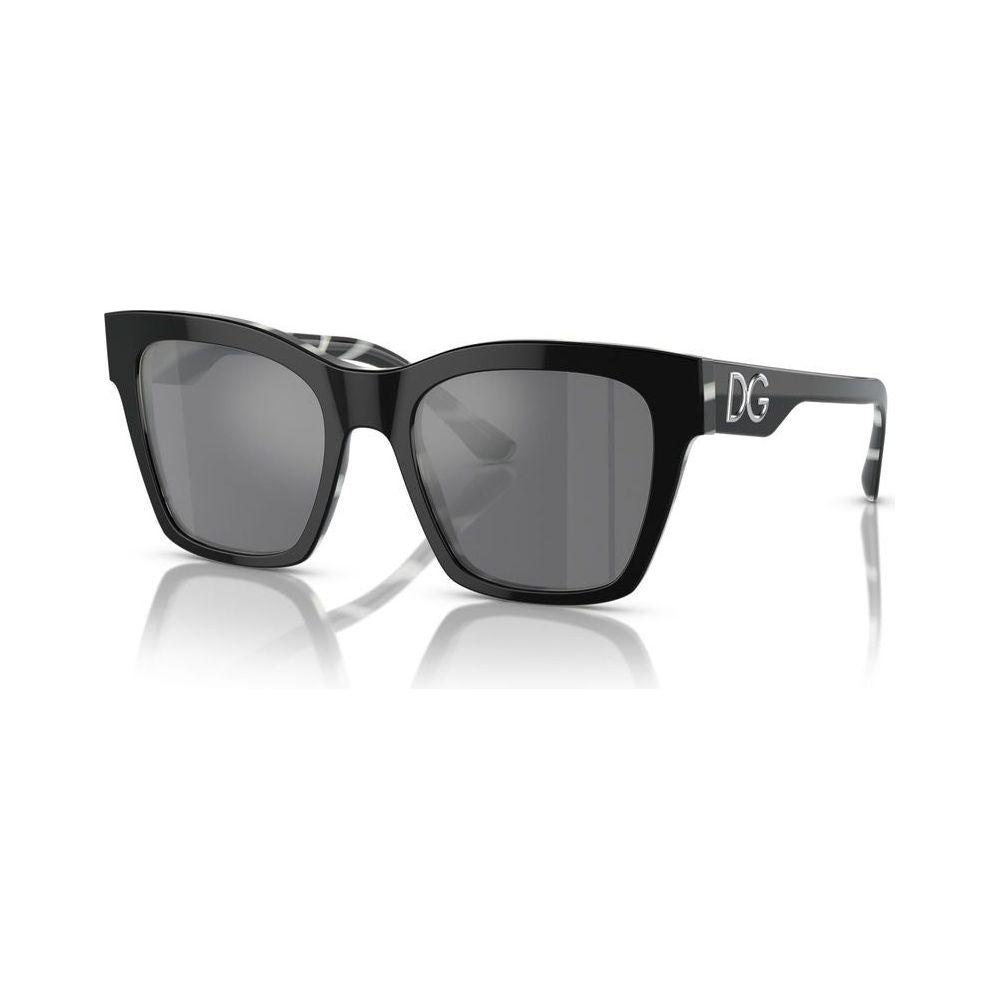 DOLCE & GABBANA MOD. PRINT FAMILY DG 4384 SUNGLASSES & EYEWEAR DOLCE & GABBANA SUNGLASSES Dim Gray