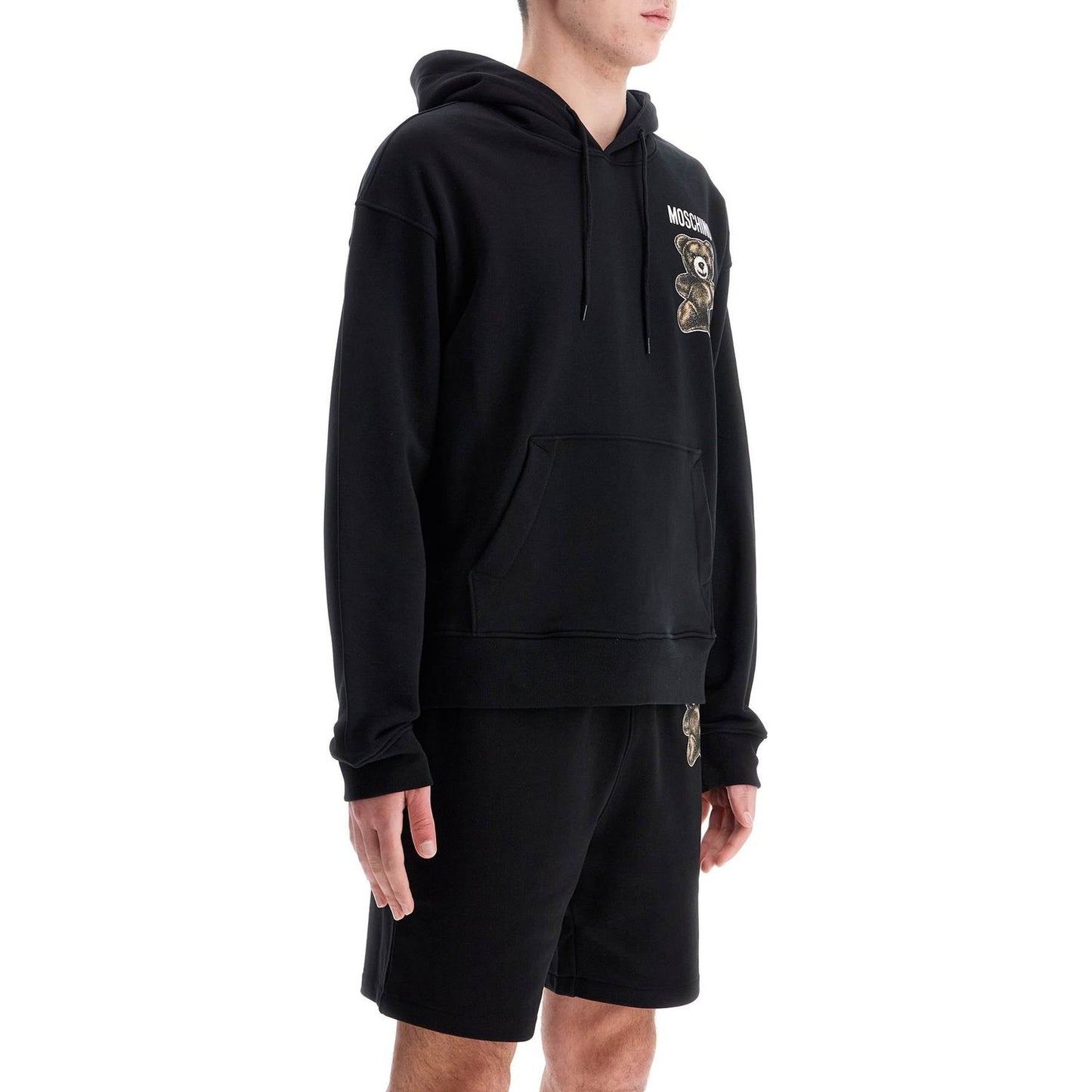 moschino teddy bear hooded sweat Topwear Moschino Black