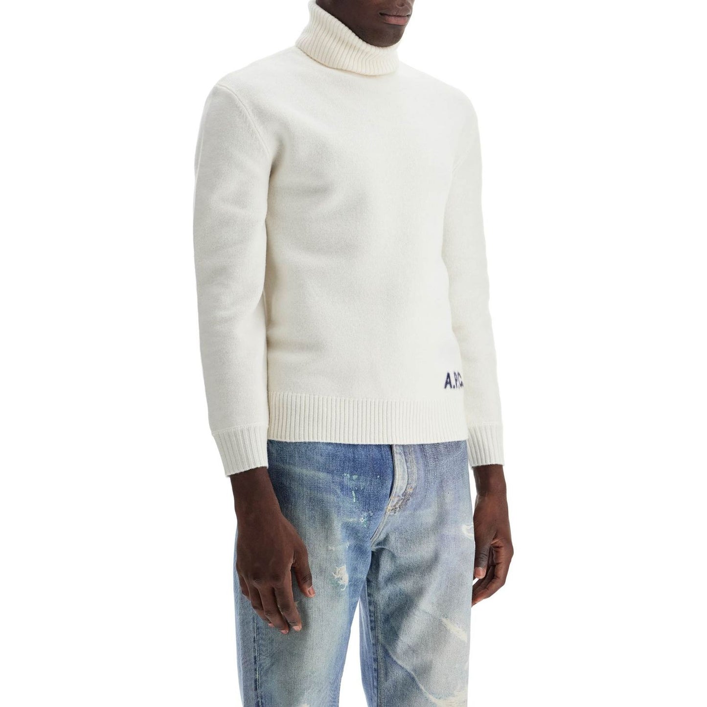 A.P.C. walter high-neck pullover Knitwear A.P.C. Light Gray