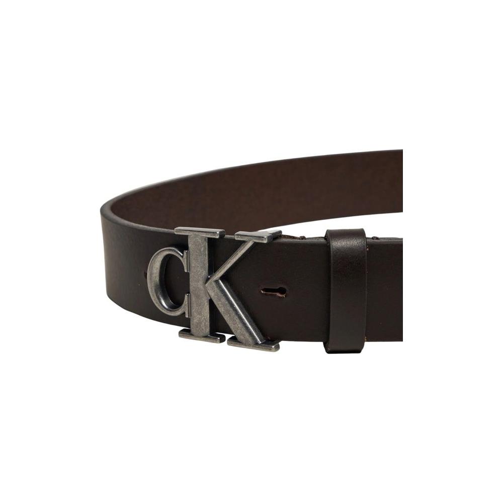 Calvin Klein Jeans Brown Leather Belt