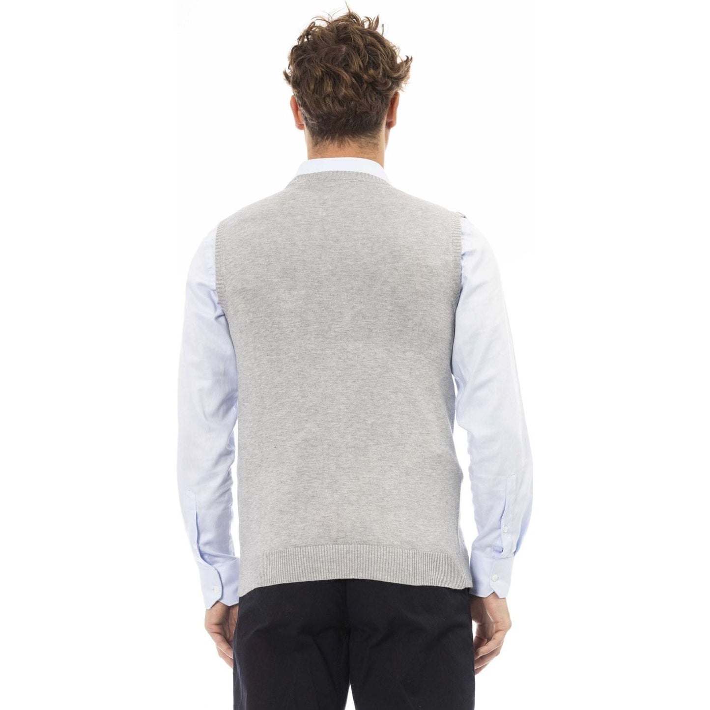 Alpha Studio Vest Vest Alpha Studio Light Gray