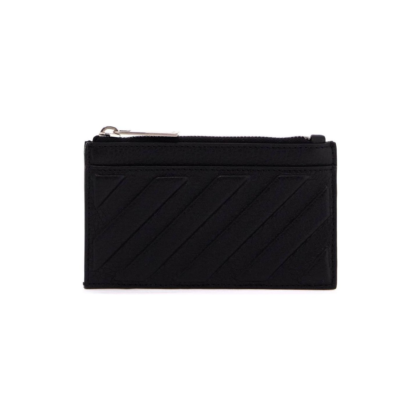 Off White Off-White leather diag card holder