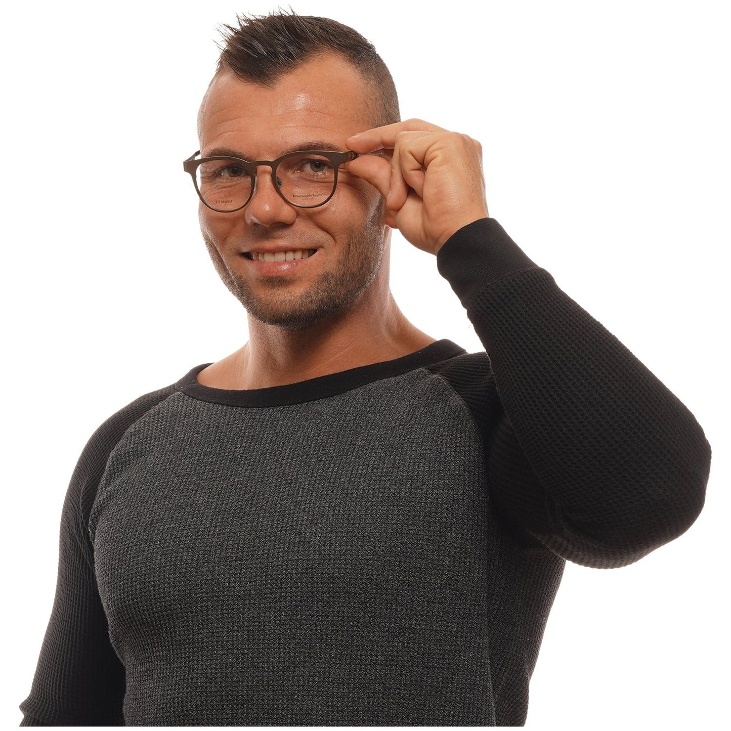 ERMENEGILDO ZEGNA MOD. ZC5003 03448 SUNGLASSES & EYEWEAR ERMENEGILDO ZEGNA EYEWEAR Dark Slate Gray