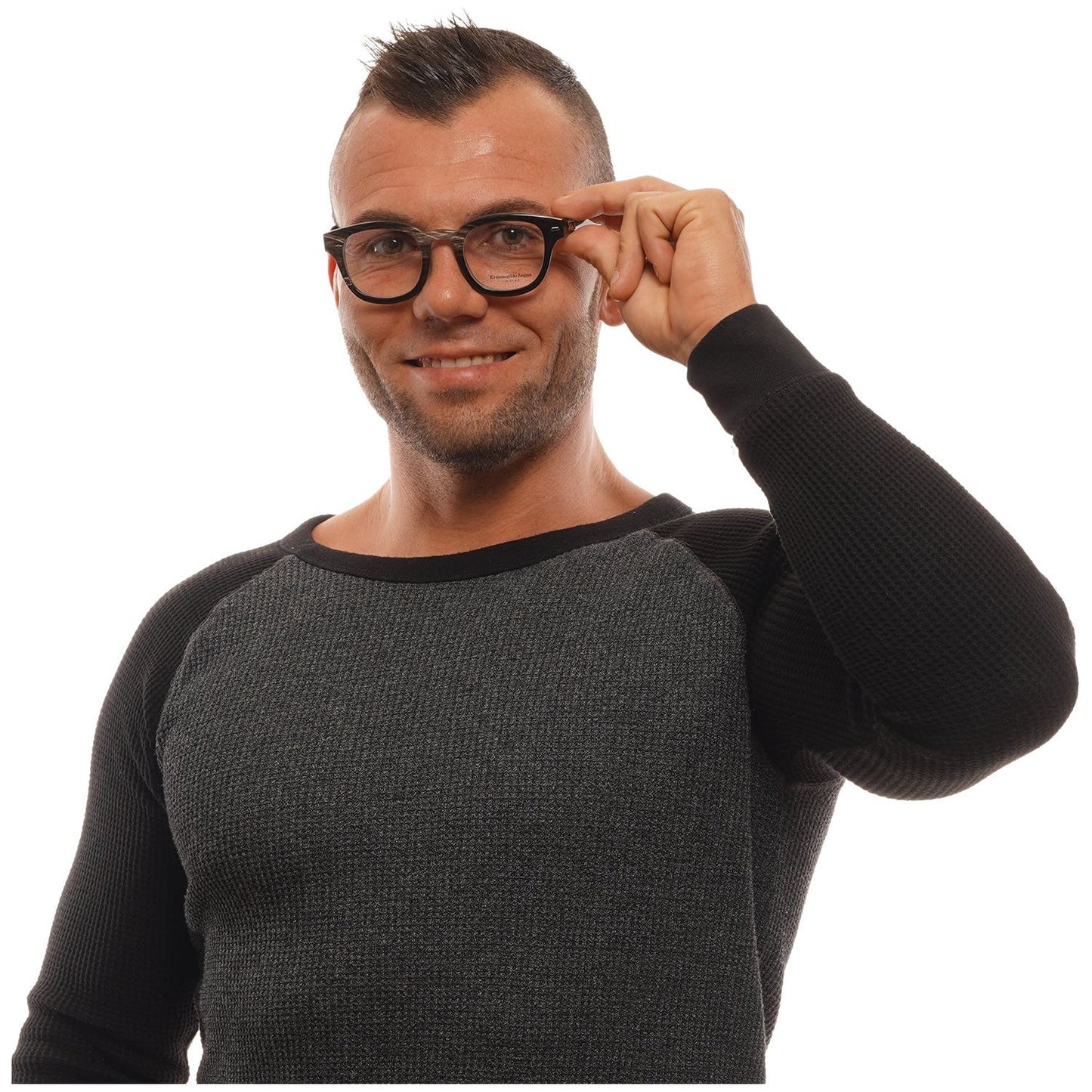 ERMENEGILDO ZEGNA MOD. ZC5014 06247 SUNGLASSES & EYEWEAR ERMENEGILDO ZEGNA EYEWEAR Dark Slate Gray