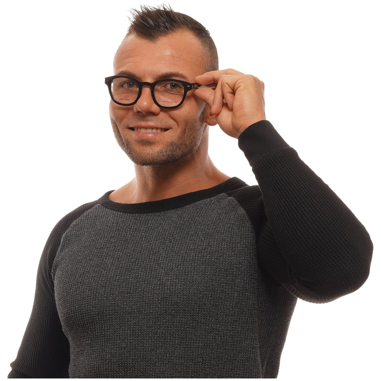 ERMENEGILDO ZEGNA MOD. ZC5014 06347 SUNGLASSES & EYEWEAR ERMENEGILDO ZEGNA EYEWEAR Dark Slate Gray