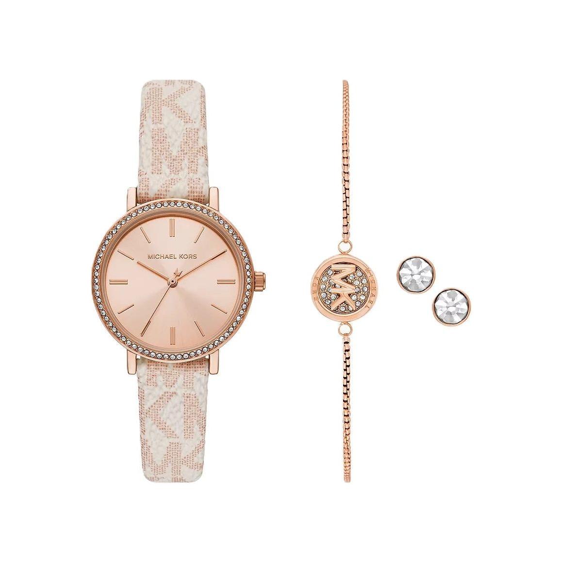 MICHAEL KORS Mod. ADDYSON Special Pack + Bracelet + Earrings WATCHES MICHAEL KORS Light Gray