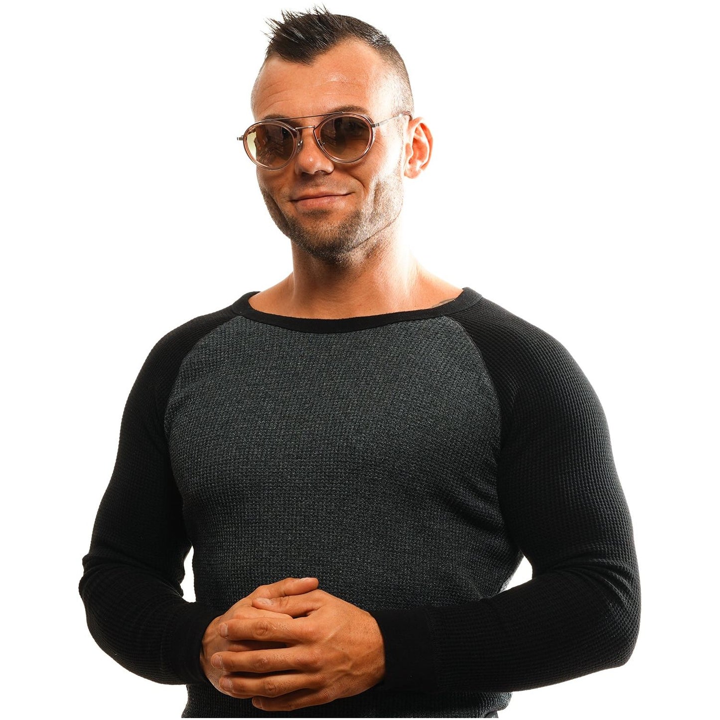 OMEGA MOD. OM0021-H 5272U SUNGLASSES & EYEWEAR OMEGA SUNGLASSES Dark Salmon