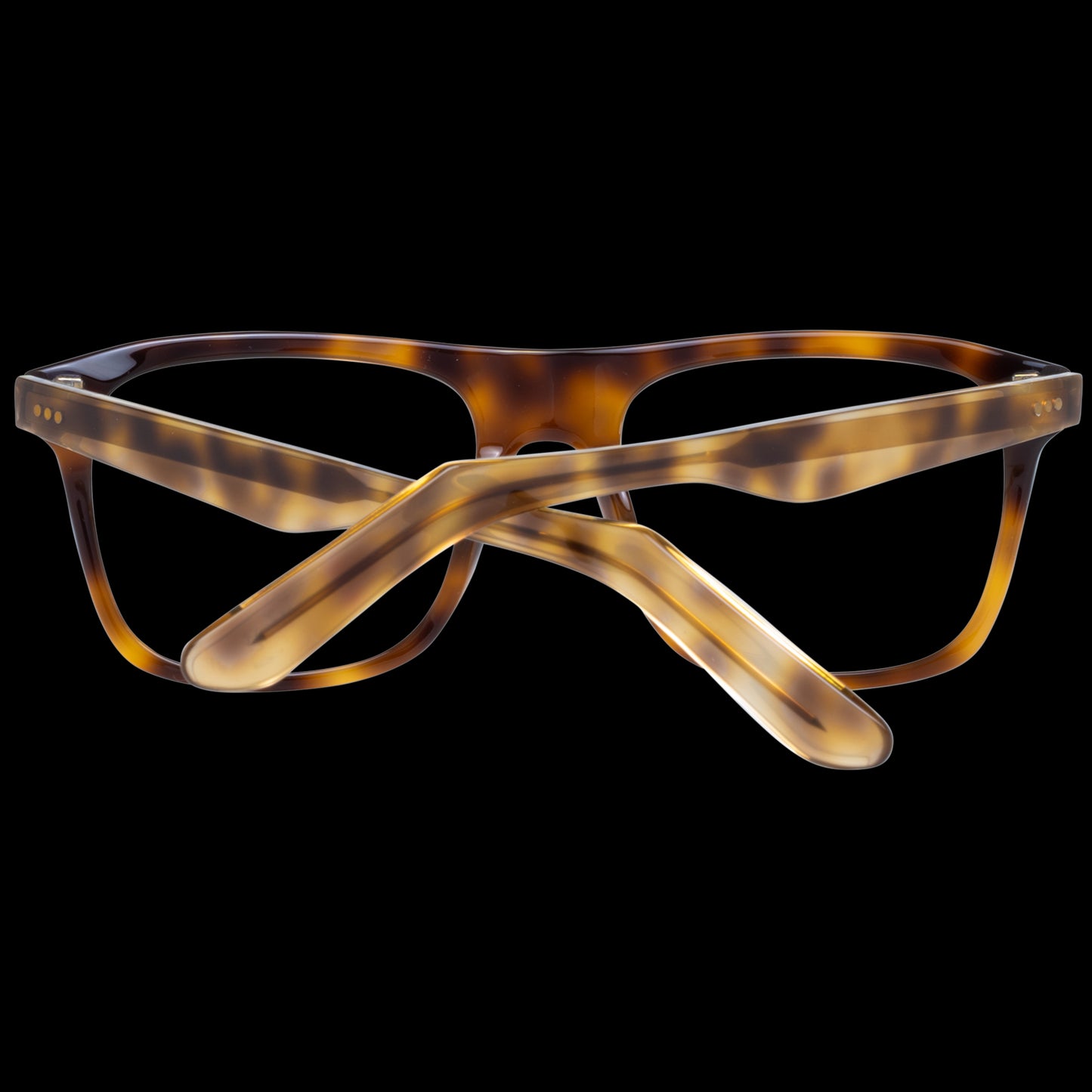 Unisex tortoiseshell eyeglasses frames Sandro Mod. SD1003 52201 viewed from front with crossed temples, stylish eyewear design