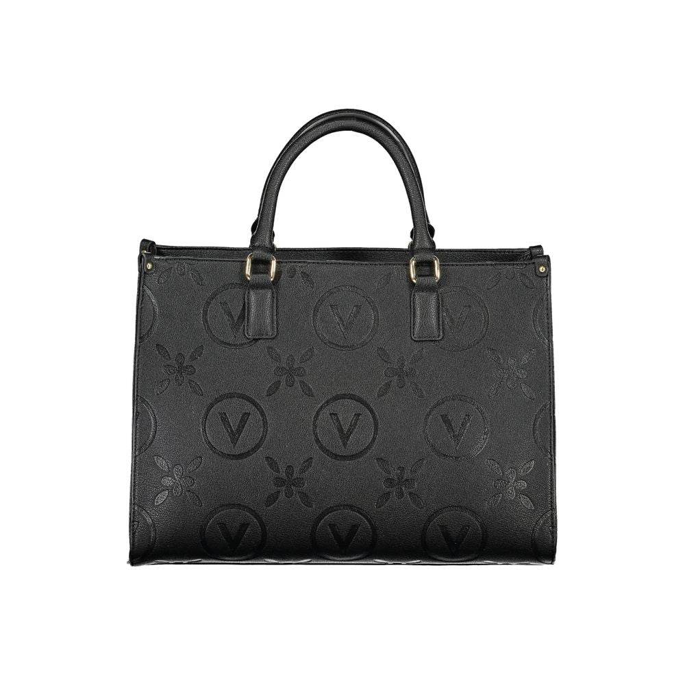 Valentino Bags Black Polyethylene Women's Handbag with Dual Handles and Stylish Design
