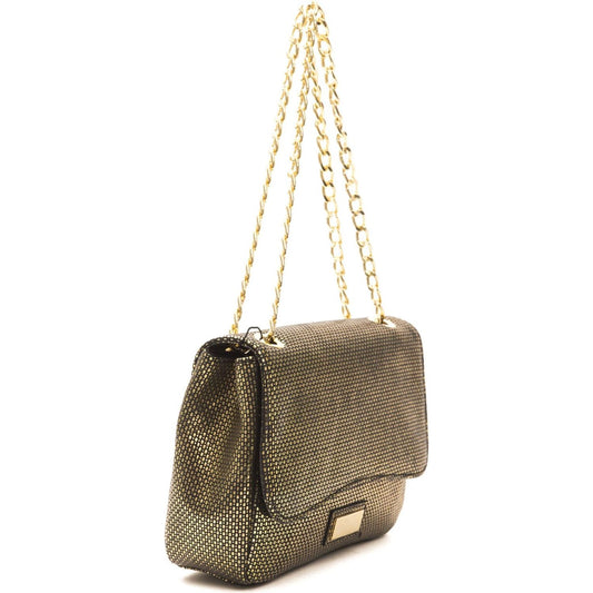 Pompei Donatella Black Leather Women Crossbody Bag Pompei Donatella Dark Olive Green