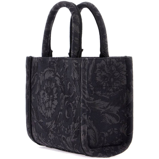 Versace athena barocco mini tote bag Shopper Versace Dark Slate Gray