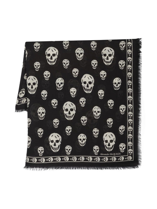Alexander McQueen Scarfs Black Scarves Hats & Gloves Alexander Mcqueen Gray