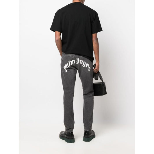 Palm Angels Jeans Black Jeans Palm Angels Dark Slate Gray