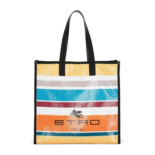 Etro stripe-print tote bag