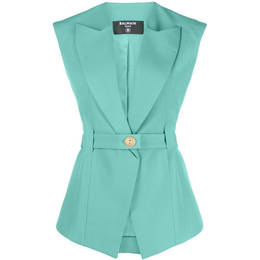 Balmain Jackets Green Jackets Balmain Medium Aquamarine