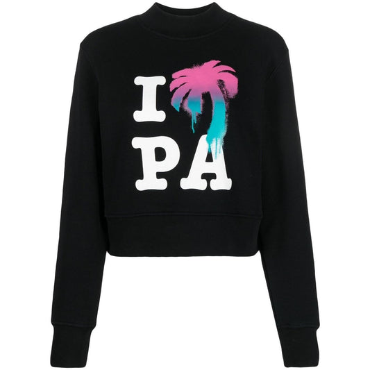 Palm Angels Sweaters Black Topwear Palm Angels Black