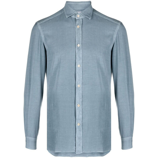 Boglioli Shirts Clear Blue Shirts Boglioli Light Slate Gray